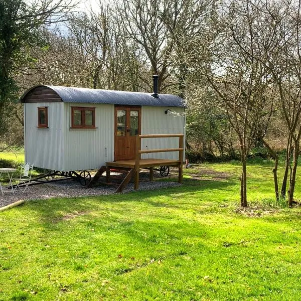 Lilliput - Delightful 1-bedroom shepherd's hut，位于Sutcombe的酒店