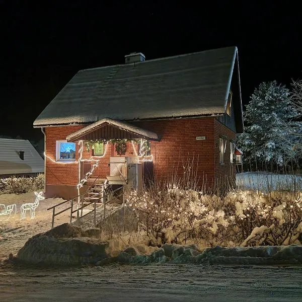 Cozy house in heart of Swedish Lapland，位于Vuollerim的酒店