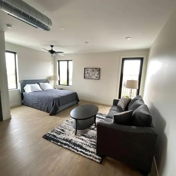 River Front Luxury Furnished Studio Downtown QC，位于达文波特的酒店