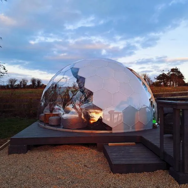 Luxury Glamping Dome with views of the Burren，位于Boston的酒店