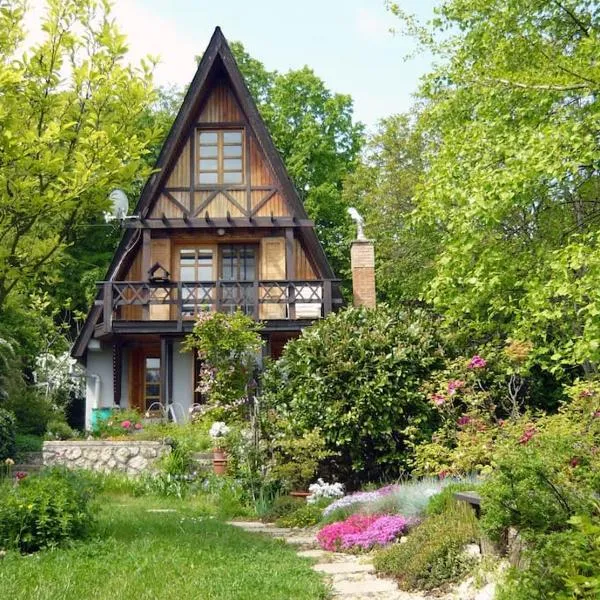 Erdő Lelke Vendégház: mesebeli, erdőszéli faház panorámával，位于大毛罗什的酒店
