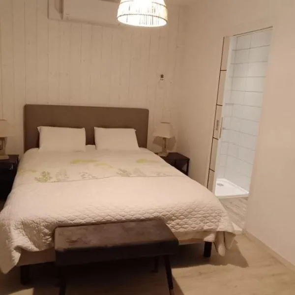 1 chambre - lit double - Avec salle de bain，位于Saint-Bonnet-en-Bresse的酒店