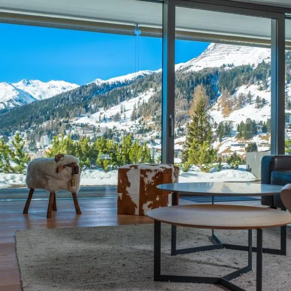 Luxury Panorama apartment with AlpenGold Spa Access，位于达沃斯的酒店