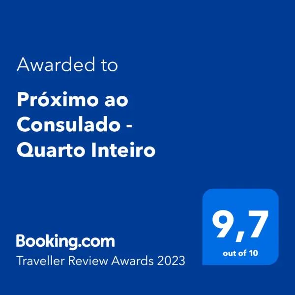 Próximo ao Consulado - Quarto Inteiro，位于阿雷格里港的酒店