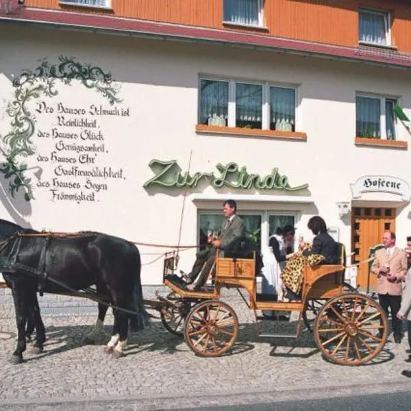 佐尔·灵登家庭酒店，位于Nebelschütz的酒店