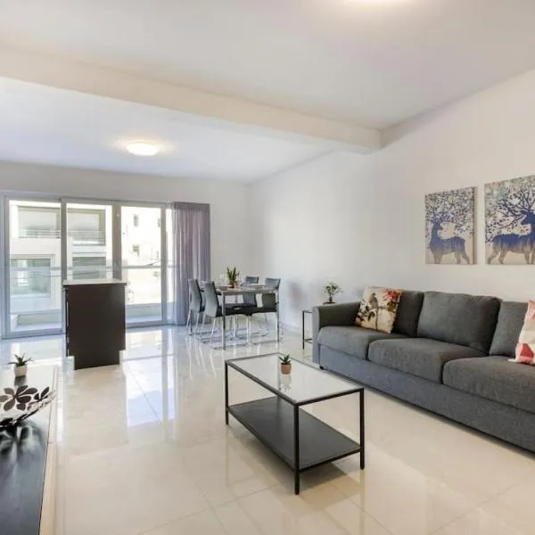 Beautiful Modern Central 2BR Apt 3，位于Taʼ Xbiex的酒店