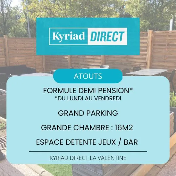 Kyriad Direct Marseille Est La Valentine，位于拉佩讷叙尔于沃讷的酒店