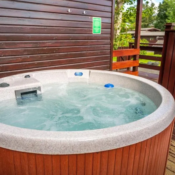 Birch Lodge 13 with Hot Tub，位于牛顿斯图尔特的酒店