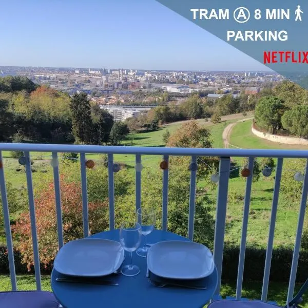Le panoramique - Parking, Tram A, Netflix，位于瑟农的酒店