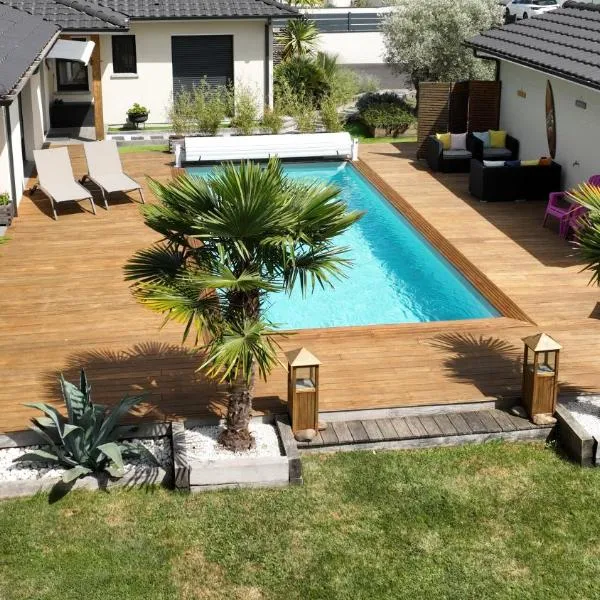 Chambre d'hôtes les Iris à Mios sur le Bassin d'Arcachon，位于米奥的酒店