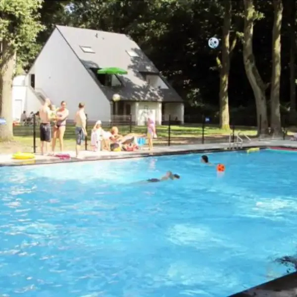 Knus Bos-Chalet bij Wijers Wandelroutes voor Gezinnen en Wandelaars - Fijnspar 108，位于胡塔伦的酒店