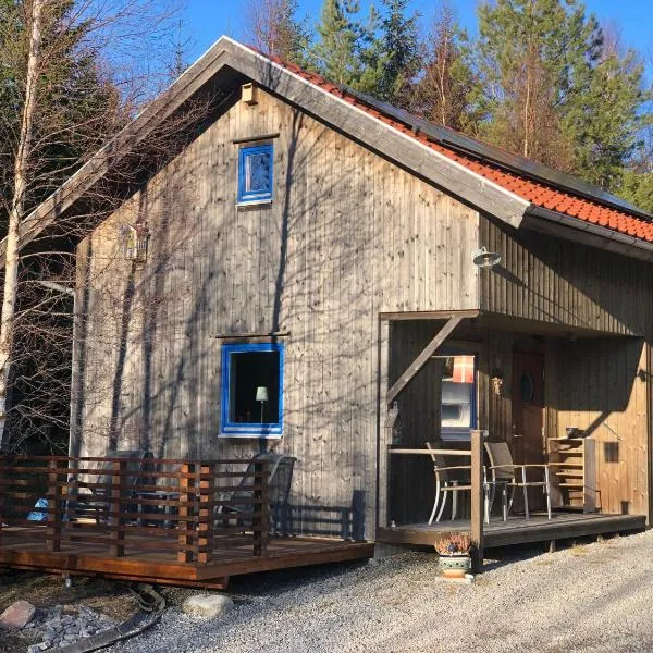 Mysig och modern Stuga på Snögård, nära havet och naturen，位于Lur的酒店