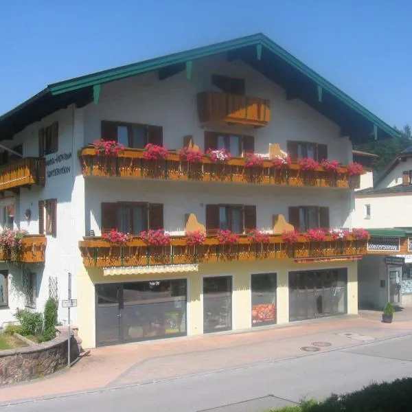 吴恩特斯坦酒店，位于柯尼希斯湖畔舍瑙的酒店