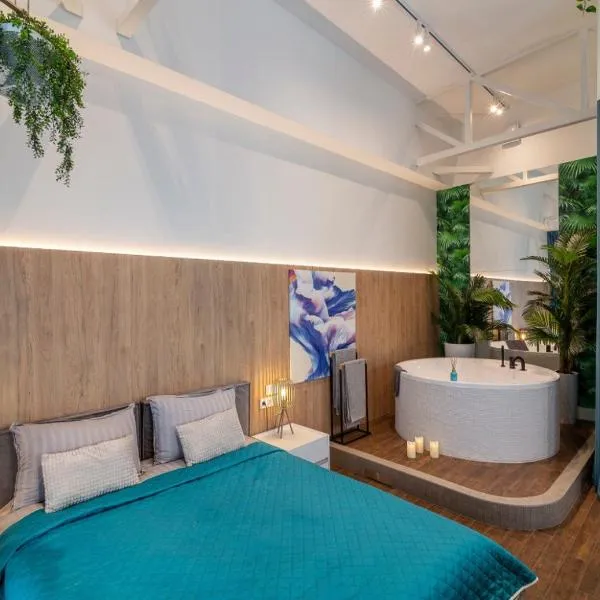Stylish 1 bedroom studio near Most City，位于第聂伯罗的酒店