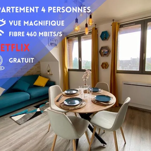 Studio Capucine - Centre ville - Jolie vue - Cosy，位于厄镇的酒店