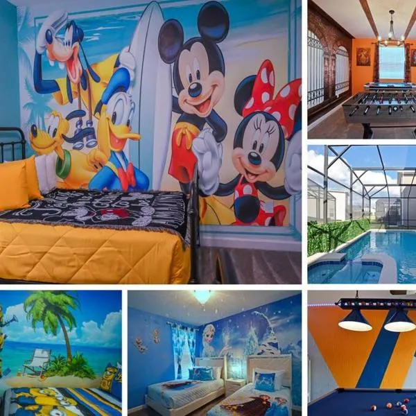 Amazing 6BR Villa @ Storey Lake Resort Near Disney，位于基西米的酒店