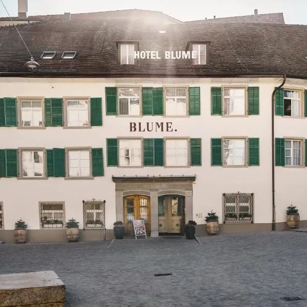 Hotel Blume - Swiss Historic Hotel，位于维斯克芬的酒店