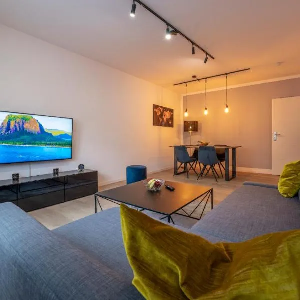 FLAIR: stylisches Apartment - Netflix - BASF - Uni Mannheim，位于莱茵河畔路德维希港的酒店