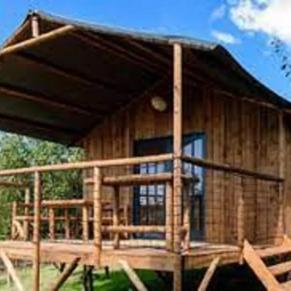 Camping le Moulin de David -Gaugeac Monpazier 24540 - Cabane -Mobil-home 3 et 2 chambres，位于蒙帕齐耶的酒店