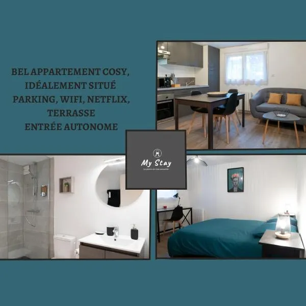 Bel appartement idéalement placé Saint-Brieuc, wifi, parking gratuit，位于圣布里厄的酒店