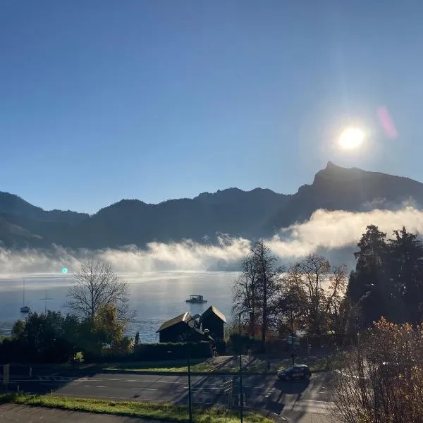 Ferienwohnung Traunkirchen mit Seeblick，位于Rindbach的酒店