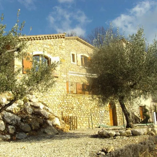 les chambres d'hôtes du mas face au ventoux，位于La Roche-sur-le-Buis的酒店