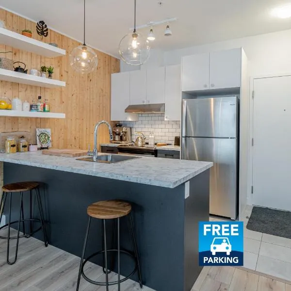 Condo Old Quebec - Gym - AC - Indoor Parking - Rooftop，位于魁北克市的酒店