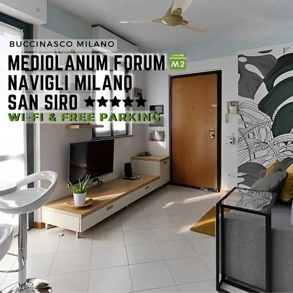 Mediolanum Forum-Milano Sud Area-Free Parking & Wi-Fi，位于布奇纳斯科的酒店