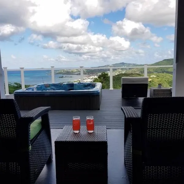 CARIBBEAN SPLENDOR WITH MILLION DOLLAR VIEWS，位于克里斯琴斯特德的酒店