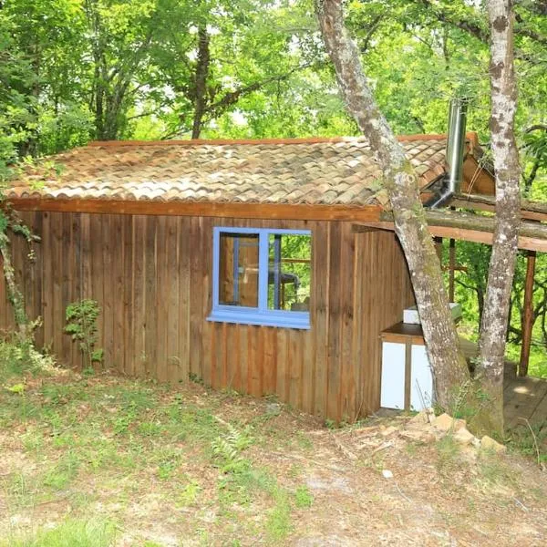Cabane au cœur de la forêt des Landes de Gascogne，位于Belin-Beliet的酒店