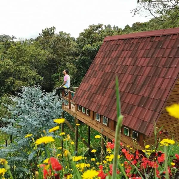 Chalets en Santa Elena en medio del Bosque，位于圣埃伦娜的酒店