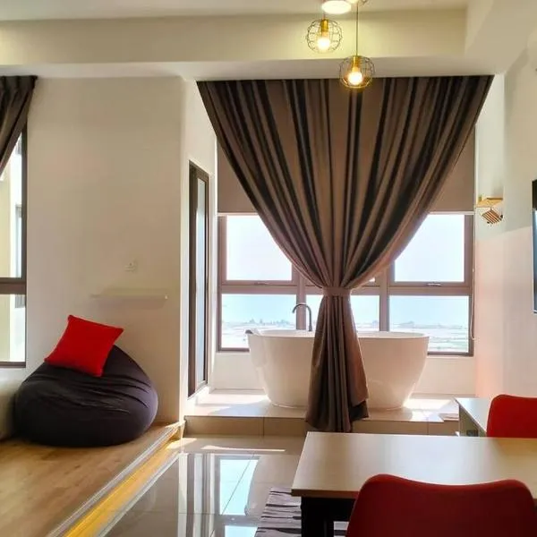 NEW Cozy Seaview Bali Residences Studio 4pax near Jonker，位于马六甲的酒店