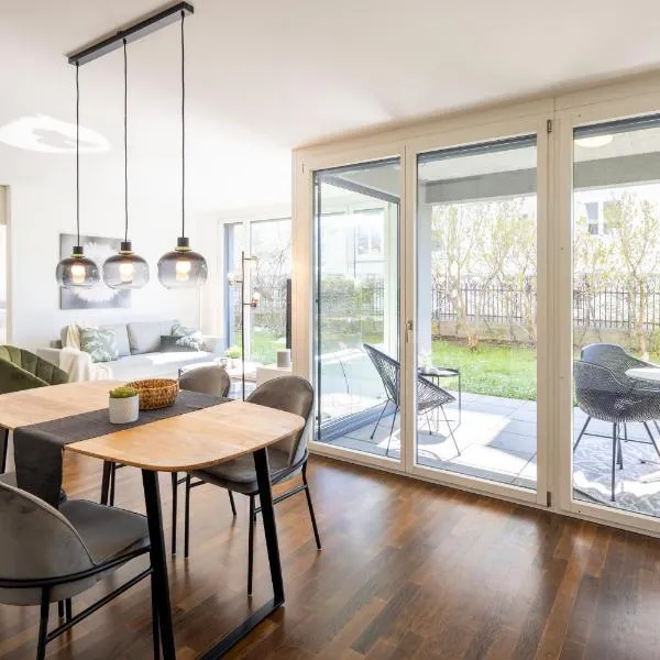 STAYY Green Oasis Premium Apartment - Garden Terrace free parking 20' to Zurich，位于迪蒂孔的酒店