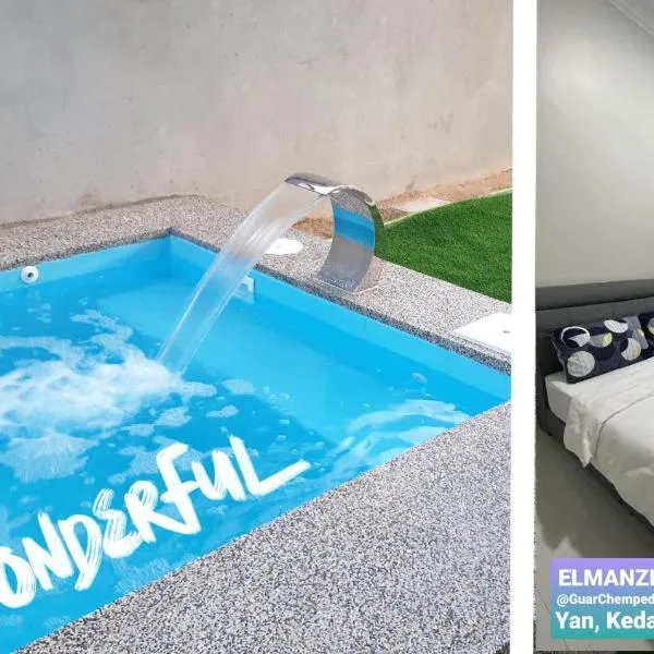 El Manzil Homestay with Pool，位于Kampong Padang Bungor的酒店