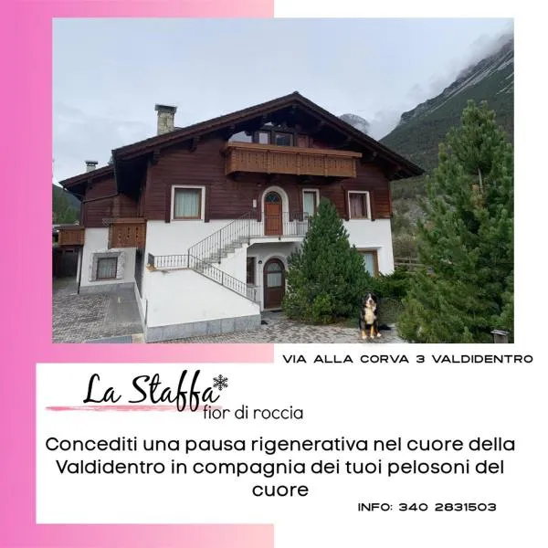 Comodo rifugio montano LA STAFFA in Valdidentro，位于Premadio的酒店