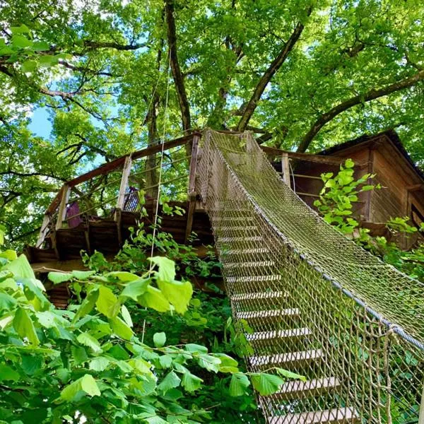 Domaine des vaulx - locations de cabanes insolites，位于La Baconnière的酒店