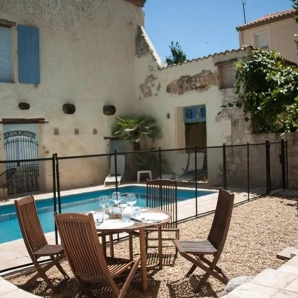 Maison Pelissier - Chambres d’hôtes avec piscine，位于Cuxac-dʼAude的酒店