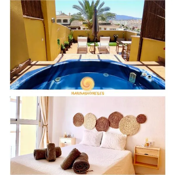 Agua Marinas - Tu ático con Jacuzzi Privado!，位于维拉的酒店
