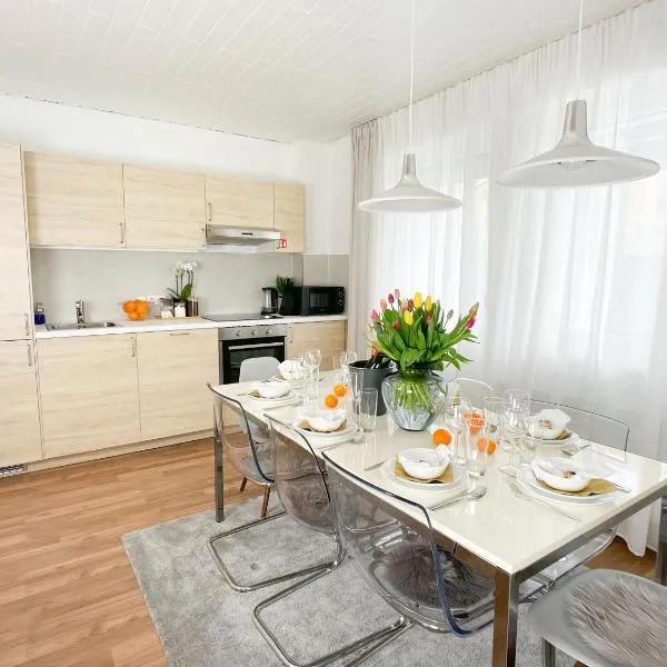 M-Style 01 Apartment mit Terrasse und Gasgrill, 24h Self-Check-In, Free Parking, Netflix，位于纽伦堡的酒店
