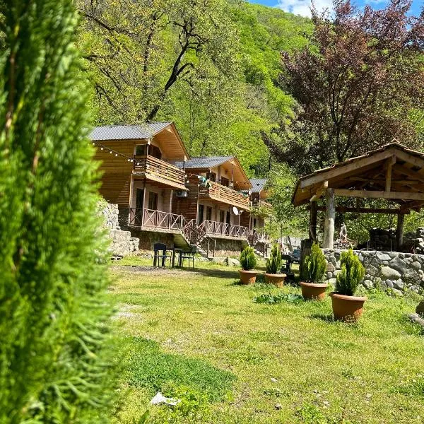 Cottages in mountains，位于Gulebi的酒店