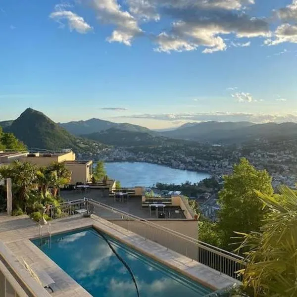 Panoramic Lugano，位于Aldesago的酒店