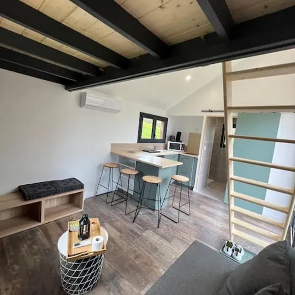 Tiny House L’œil des Dômes，位于Saint-Pierre-le-Chastel的酒店