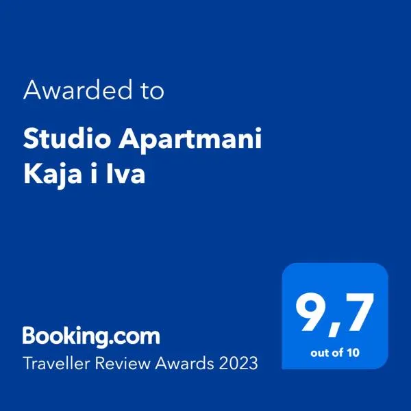 Studio Apartmani Kaja i Iva，位于锡尼的酒店