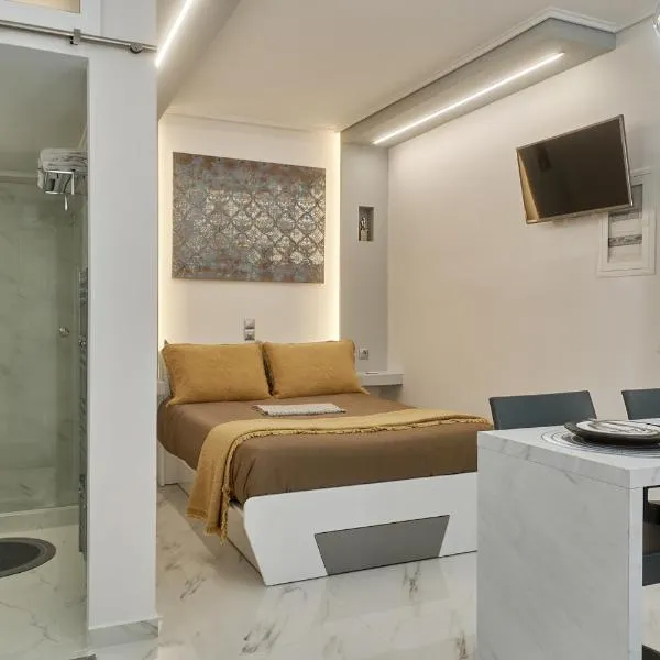 Modern Studio for Two, Mytilene Lesvos，位于Loutrópolis Thermís的酒店