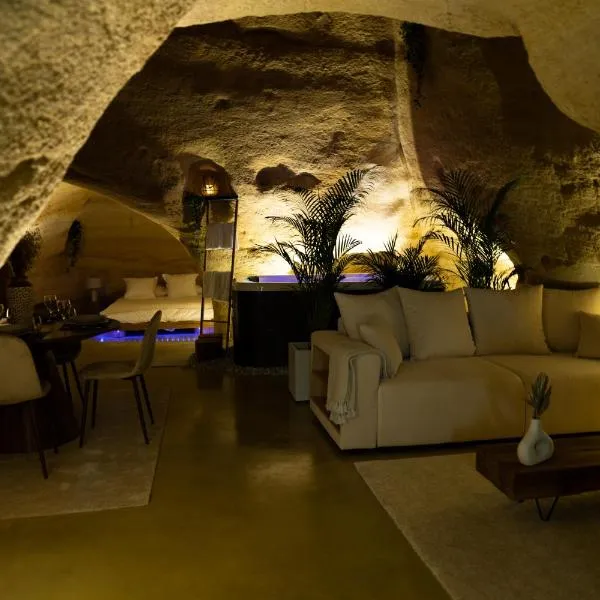 La falaise perdue : Suite troglodyte grandiose，位于杜埃拉丰坦的酒店