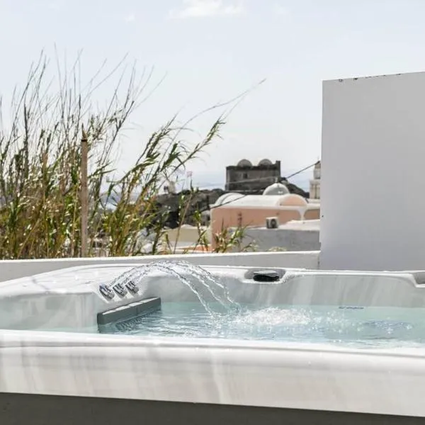 Villa Solasta #1 with jacuzzi in Santorini，位于阿克罗蒂里的酒店