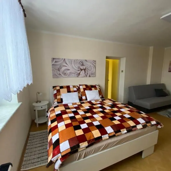 Rodinný apartmán 3+1 (65 m² ) v plném vybavení se nachází v krásné vesničce Horní Město na úpatí hor v oblasti Jeseníků，位于Rešov的酒店