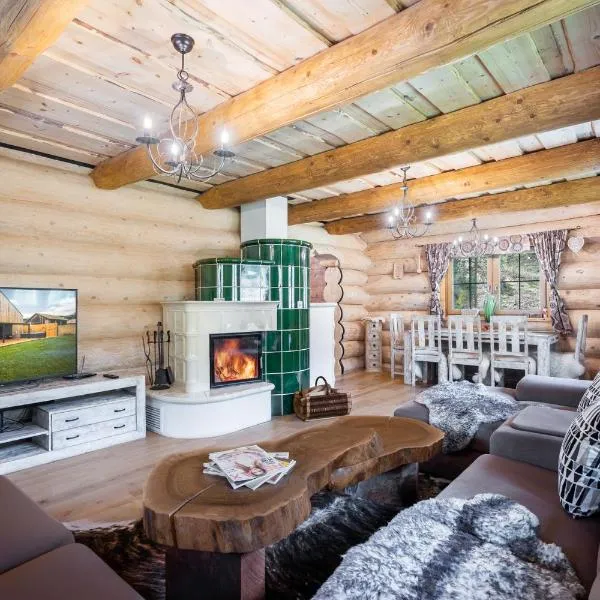 Chalet Durik Bystra - Jacuzzi - Sauna - In the forest - 10 min walk to restaurant - On hiking trail，位于Horná Lehota的酒店