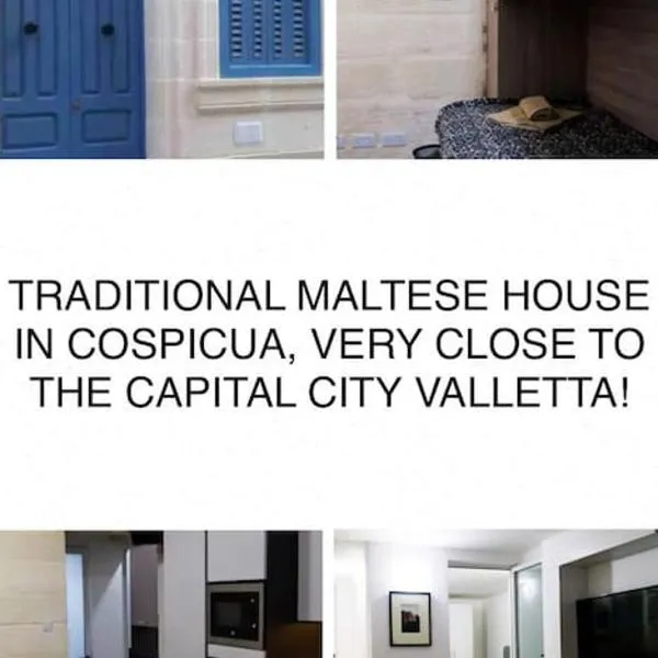 RARE FIND A typical Maltese house in Cospicua Minutes away from Valletta，位于科斯皮夸的酒店