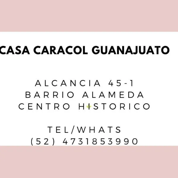 Casa Caracol Guanajuato，位于锡劳的酒店